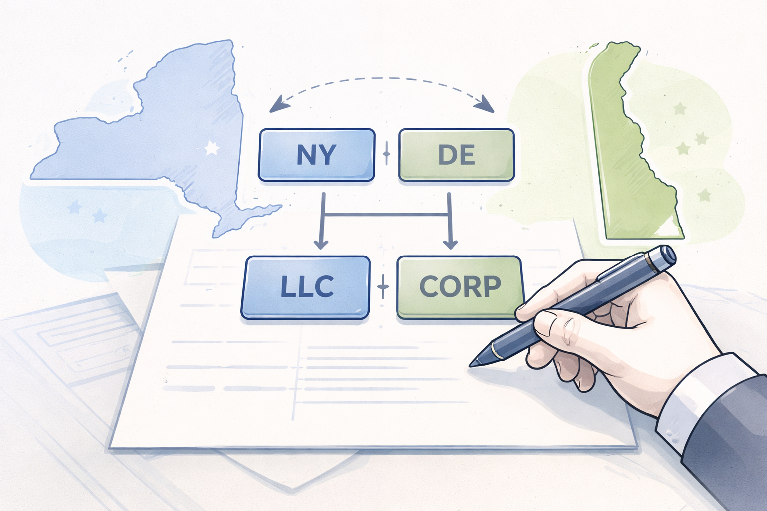 Entity Selection for Startups: Delaware C-Corp vs. New York LLC